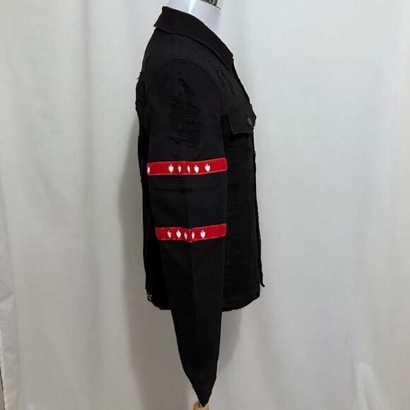 Preme NWOT Black Wash Jean Jacket Men M - Picture 8 of 16
